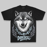Wolf Grey 5s Oversize Print 'Wolf Grey' DopeSkill Graphic T-shirt