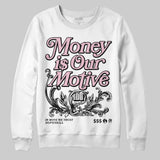 35th Anniversary 5s DopeSkill Sweatshirt Money Is Our Motive Typo Graphic