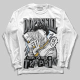 Wolf Grey 5s DopeSkill Long Sleeve T-Shirt Sorry I've Been Trappin Graphic