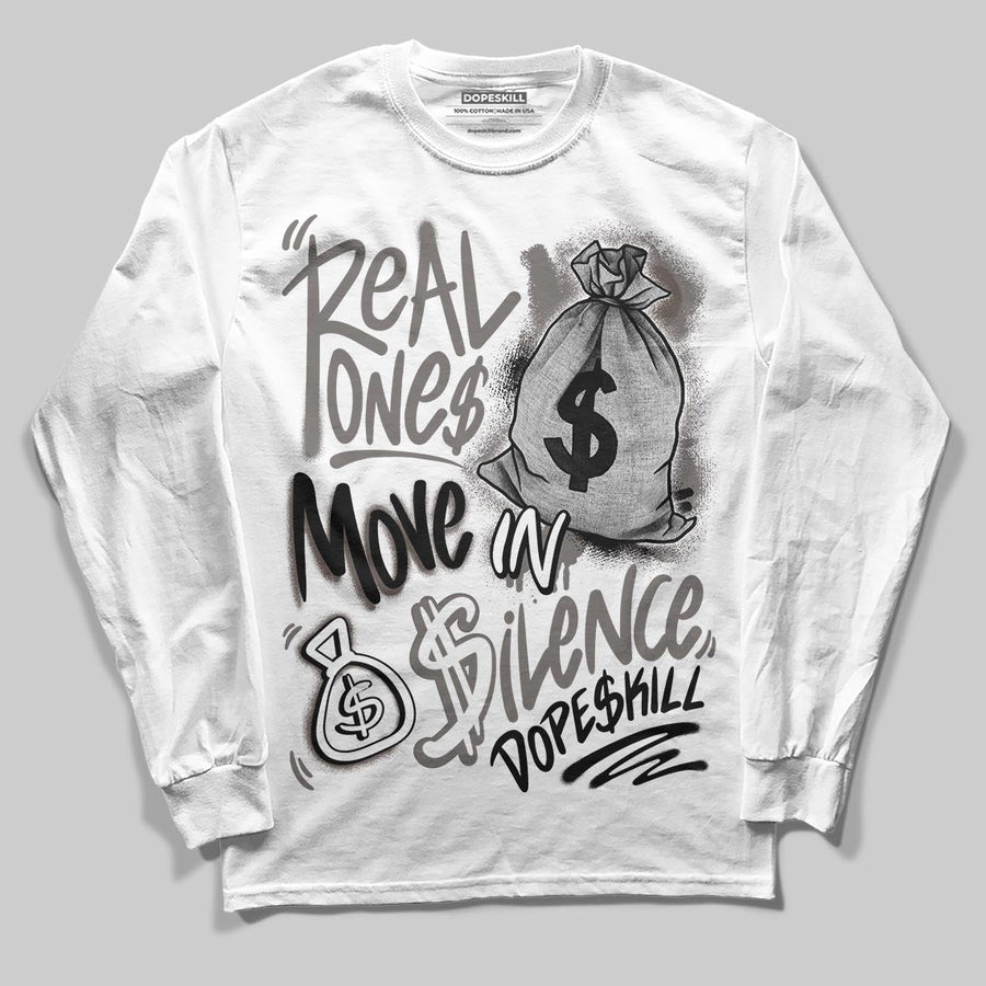 Cave Stone 4s DopeSkill Long Sleeve T-Shirt Real Ones Move In Silence Graphic