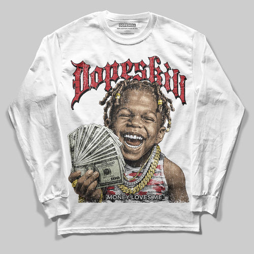 Bugs Bunny 8s DopeSkill Long Sleeve T-Shirt Money Loves Me Graphic