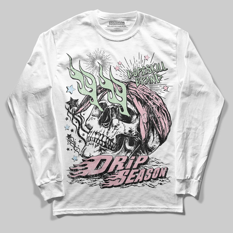 Medium Soft Pink 4s DopeSkill Long Sleeve T-Shirt Drip Season Graphic
