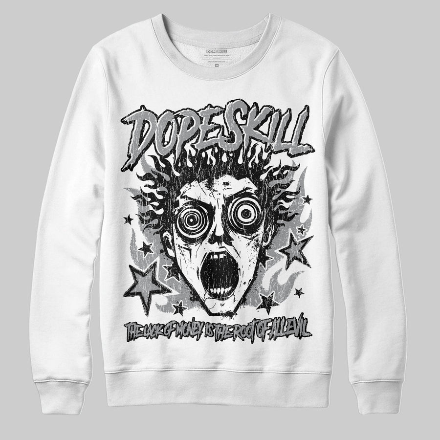 Wolf Grey 5s DopeSkill Sweatshirt Root of Evil Graphic