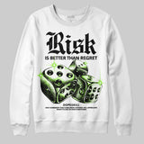 Neon Green 'Risk Is Better Than Regret' DopeSkill Graphic Sweatshirt