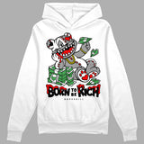 Black and White Collection DopeSkill Hoodie Sweatshirt Born To Be Rich Graphic