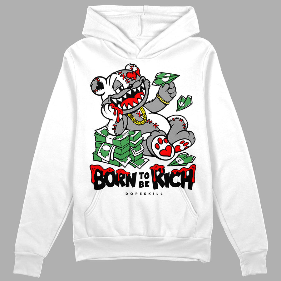 Black and White Collection DopeSkill Hoodie Sweatshirt Born To Be Rich Graphic