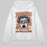 Orange Black White DopeSkill Hoodie Sweatshirt Root of Evil Graphic