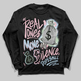 Medium Soft Pink 4s DopeSkill Long Sleeve T-Shirt Real Ones Move In Silence Graphic