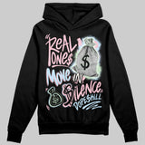 Medium Soft Pink 4s DopeSkill Hoodie Sweatshirt Real Ones Move In Silence Graphic