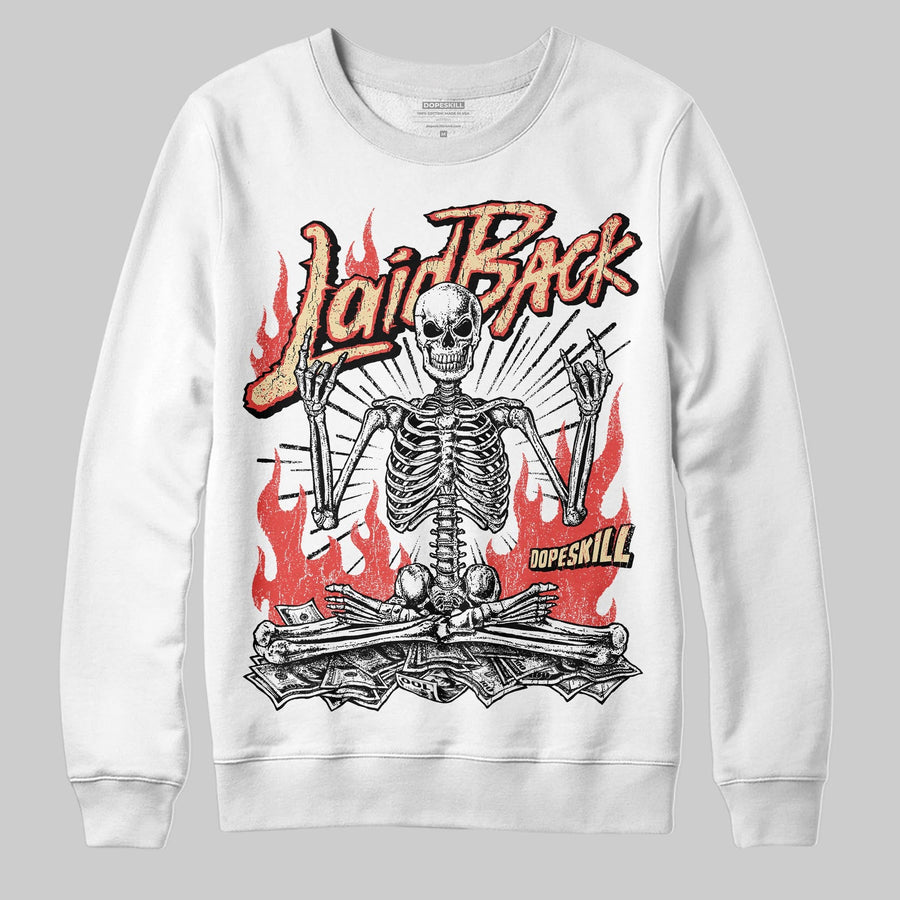 Red 'Laid Back' DopeSkill Graphic Sweatshirt