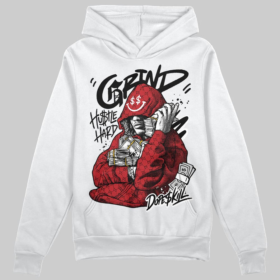 Black/White 'Grind Pray' DopeSkill Graphic Hoodie