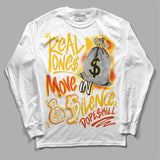 Yellow Collection DopeSkill Long Sleeve T-Shirt Real Ones Move In Silence Graphic