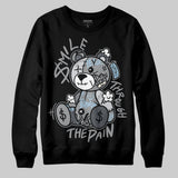 Wolf Grey 5s DopeSkill Sweatshirt Smile Through The Pain Graphic