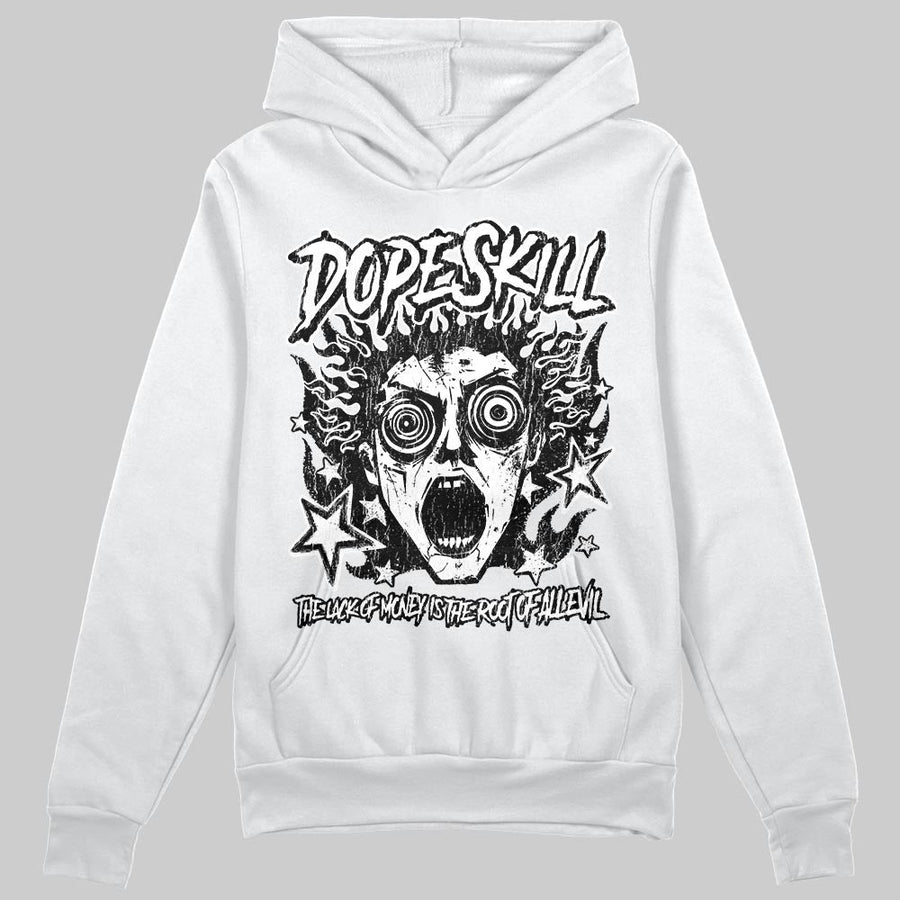 Black and White Collection DopeSkill Hoodie Sweatshirt Root of Evil Graphic