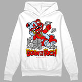Cherry 11s DopeSkill Hoodie Sweatshirt Born To Be Rich Graphic