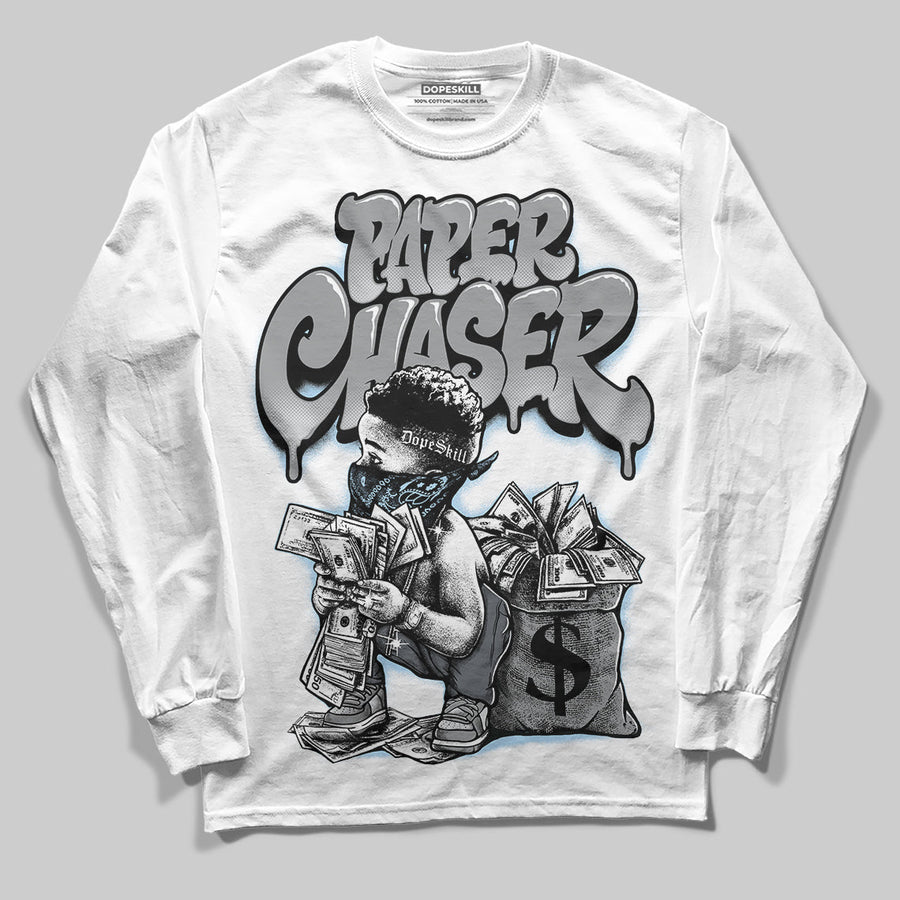 Wolf Grey 5s DopeSkill Long Sleeve T-Shirt Paper Chaser Boy Graphic