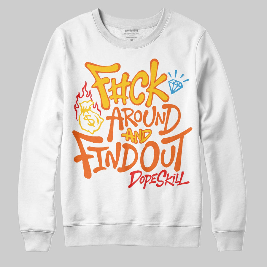 Yellow Collection DopeSkill Sweatshirt F#ck Around And Find Out Graphic