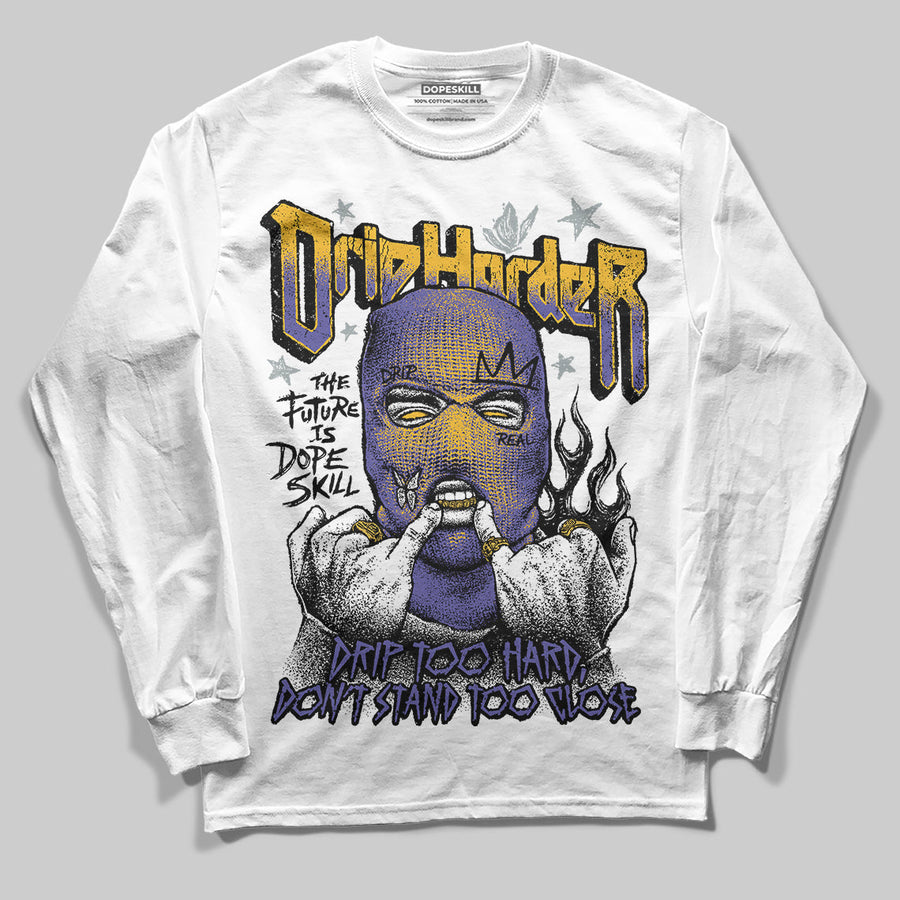 Lakers 4s DopeSkill Long Sleeve T-Shirt Drip Harder Graphic