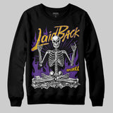 PURPLE 'Laid Back' DopeSkill Graphic Sweatshirt
