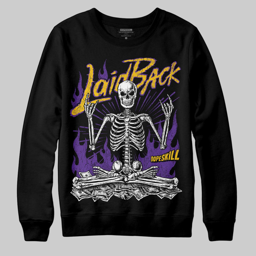PURPLE 'Laid Back' DopeSkill Graphic Sweatshirt