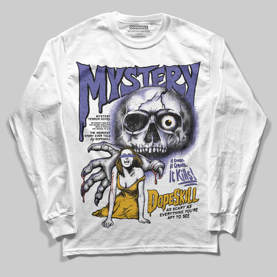 Lakers 4s DopeSkill Long Sleeve T-Shirt Mystery Ghostly Grasp Graphic