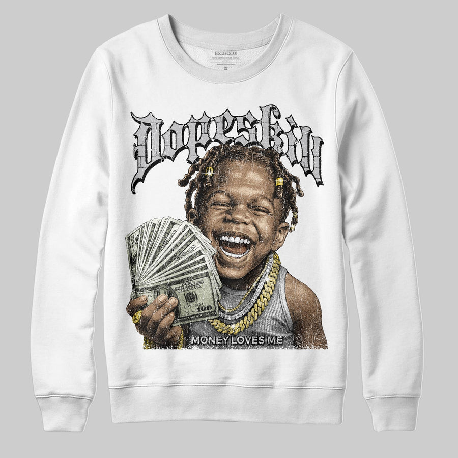 Grey 'Money Loves Me' DopeSkill Graphic Sweatshirt