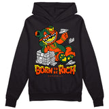 Dunk Team Dark Green Orange DopeSkill Hoodie Sweatshirt Born To Be Rich Graphic