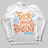 Orange Black White DopeSkill Long Sleeve T-Shirt F#ck Around And Find Out Graphic