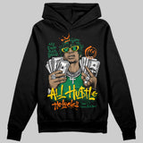 Green 'All Hustle No Luck' DopeSkill Graphic Hoodie