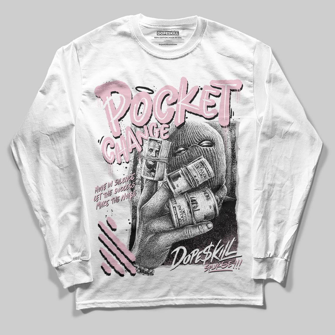 35th Anniversary 5s DopeSkill Long Sleeve T-Shirt Pocket Change Graphic