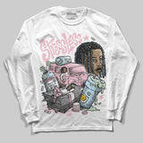 Medium Soft Pink 4s DopeSkill Long Sleeve T-Shirt Stressless Graphic