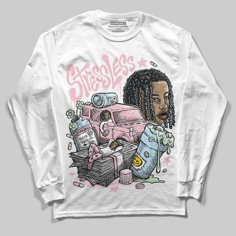 Medium Soft Pink 4s DopeSkill Long Sleeve T-Shirt Stressless Graphic