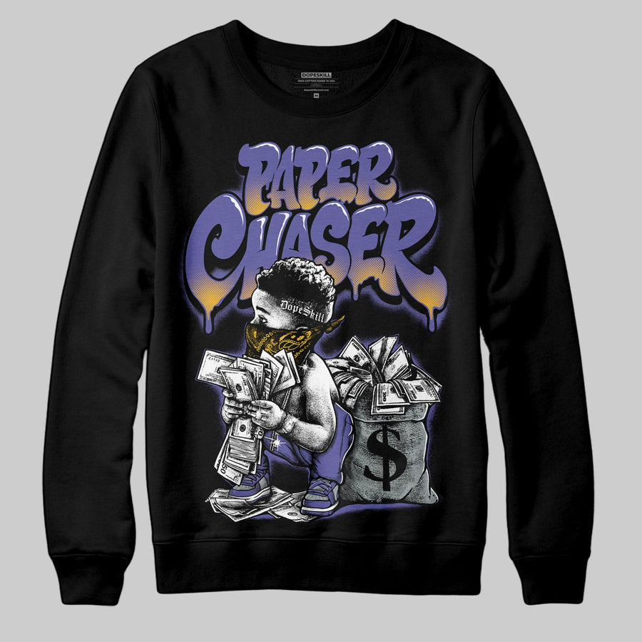 Lakers 4s DopeSkill Sweatshirt Paper Chaser Boy Graphic