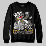 Cave Stone 4s DopeSkill Sweatshirt Born To Be Rich Graphic