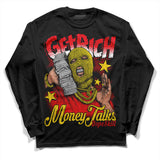 Red Thunder 4s DopeSkill Long Sleeve T-Shirt Get Rich Graphic