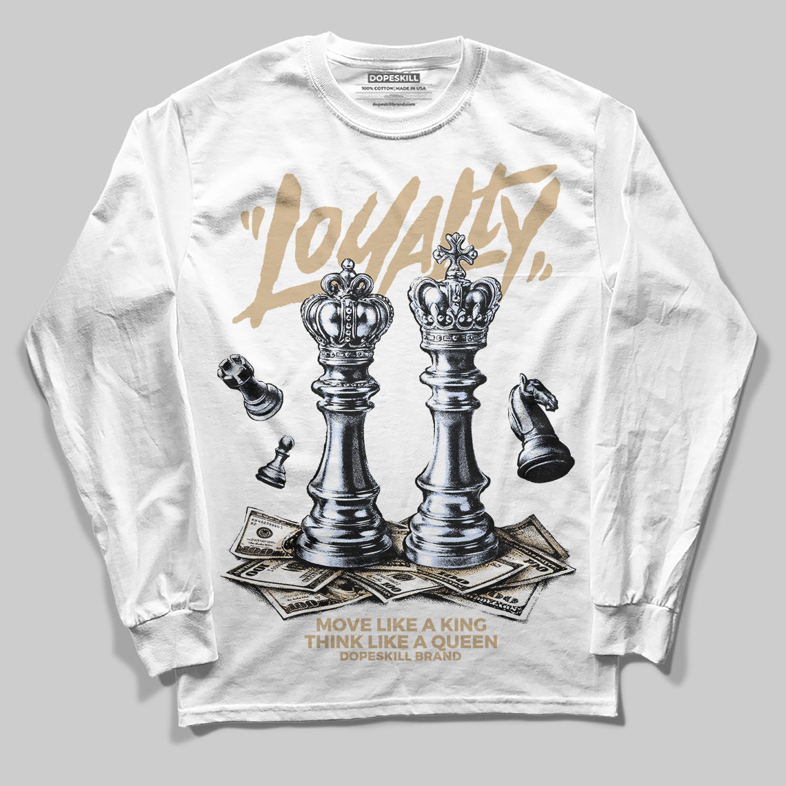 TAN 'Loyalty' DopeSkill Graphic Long Sleeve T-Shirt
