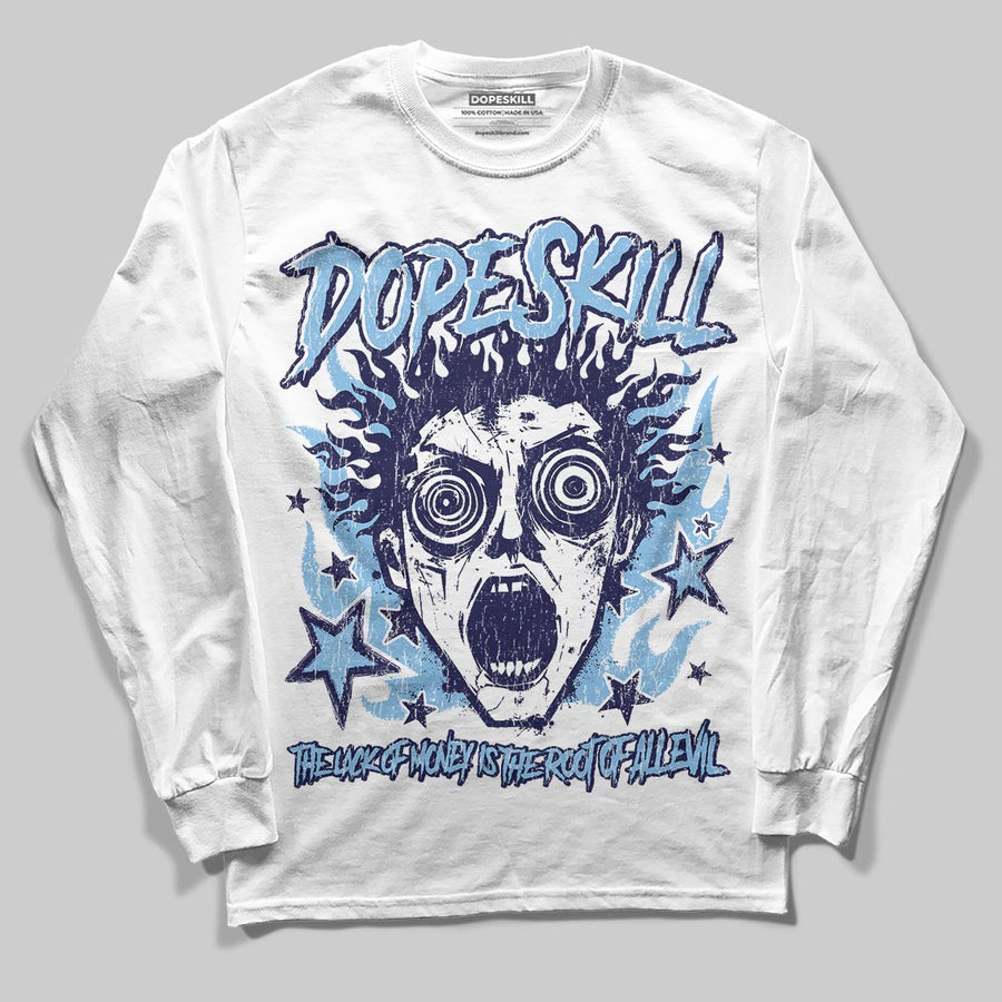 University Blue Collection DopeSkill Long Sleeve T-Shirt Root of Evil Graphic