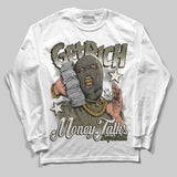 Medium Olive 3s DopeSkill Long Sleeve T-Shirt Get Rich Graphic