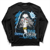Military Blue 4s DopeSkill Long Sleeve T-Shirt NPC Graphic