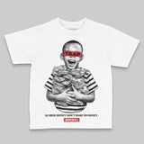 Black/White 'Scared Money Don't Make No Money' DopeSkill Graphic Toddler Kids T-shirt