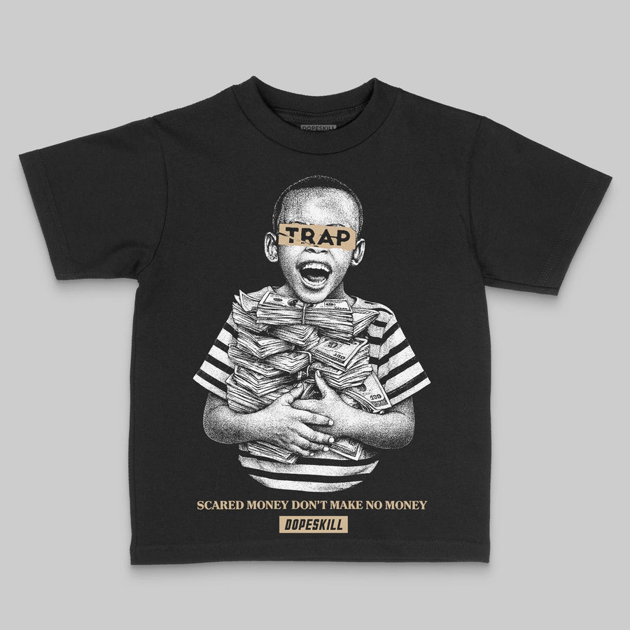 TAN 'Scared Money Don't Make No Money' DopeSkill Graphic Toddler Kids T-shirt