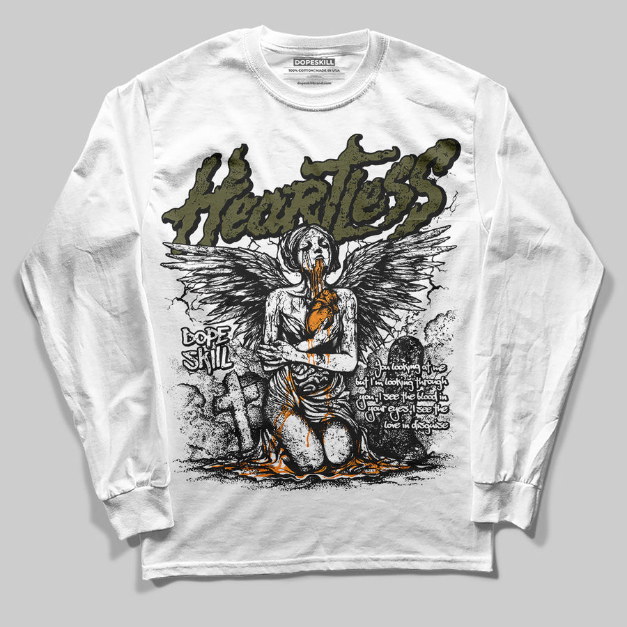 Olive 5s DopeSkill Long Sleeve T-Shirt Heartless Graphic