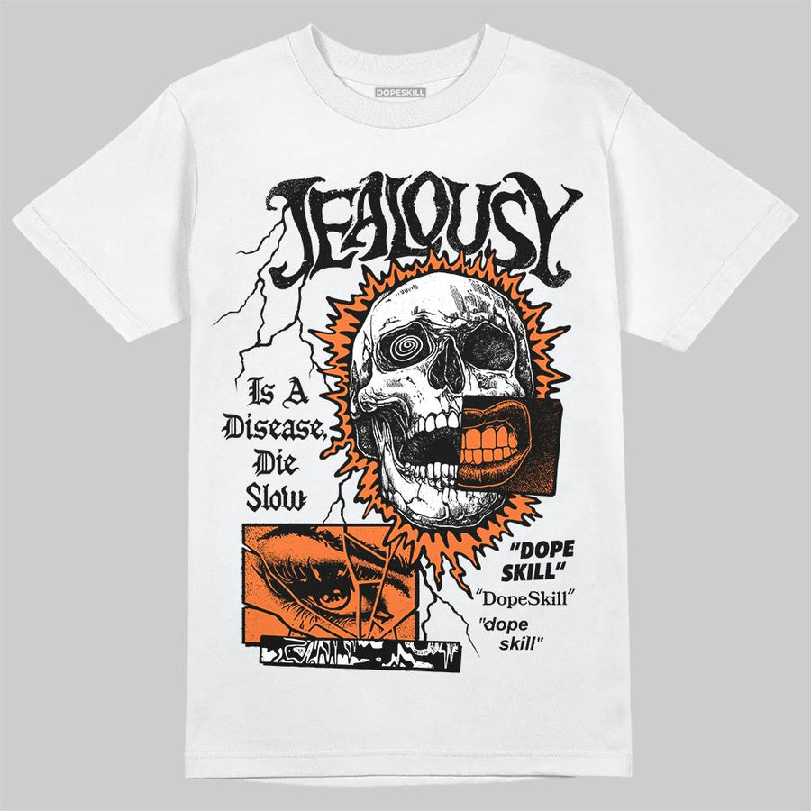 Orange 'Jealousy' DopeSkill Graphic T-Shirt