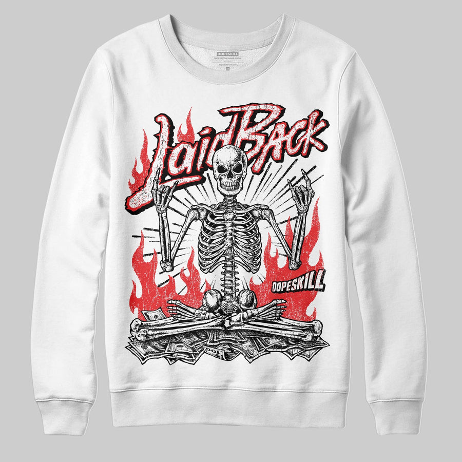 Black/White 'Laid Back' DopeSkill Graphic Sweatshirt
