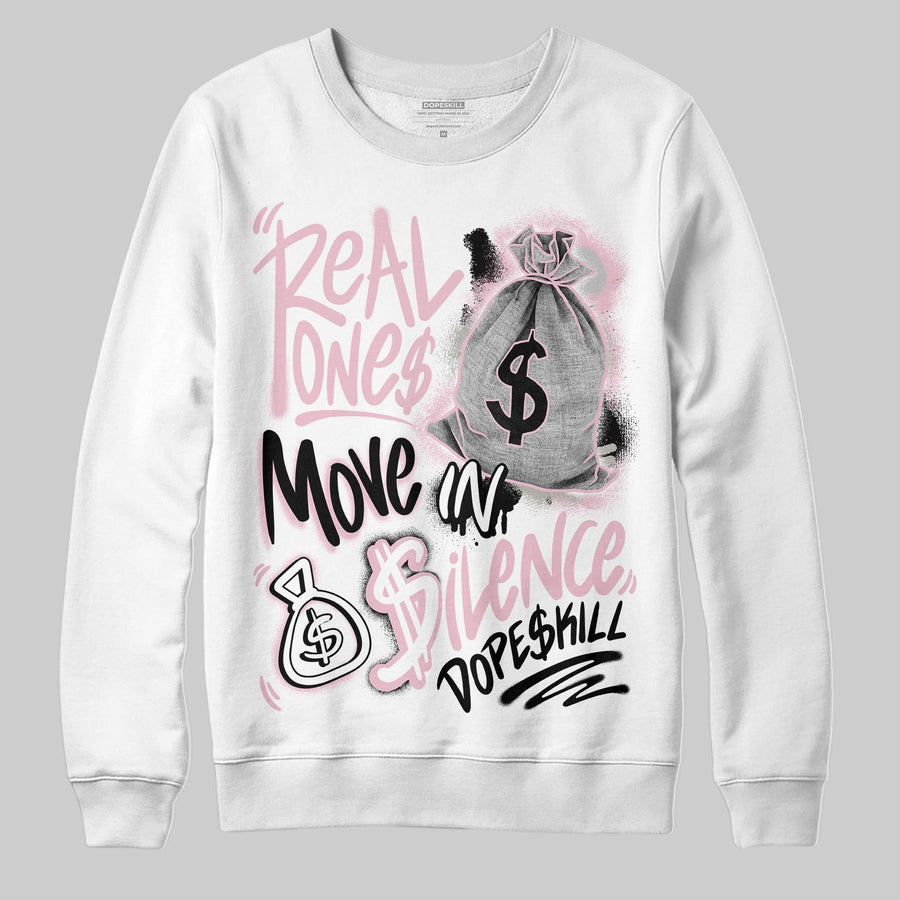 35th Anniversary 5s DopeSkill Sweatshirt Real Ones Move In Silence Graphic