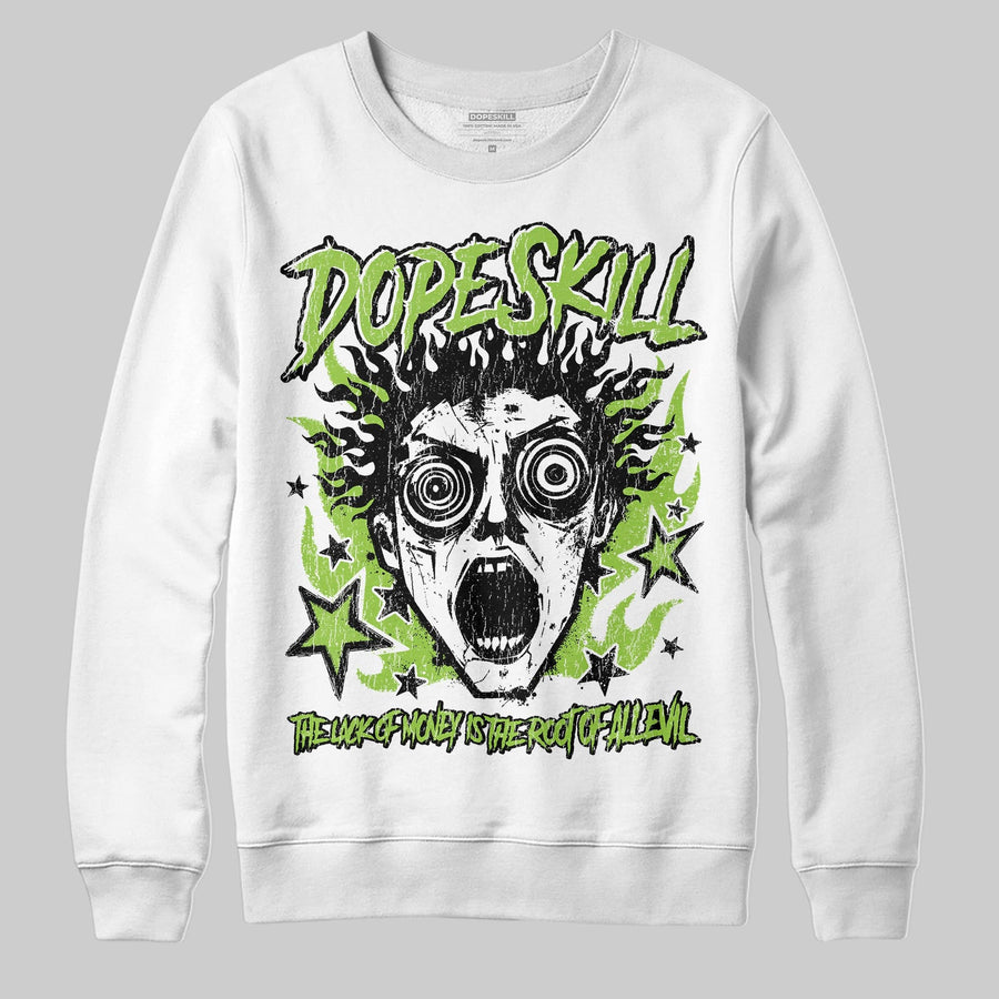 Neon Green Collection DopeSkill Sweatshirt Root of Evil Graphic