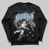 Wolf Grey 5s DopeSkill Long Sleeve T-Shirt Nevermind Graphic