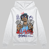 University Blue 'All Hustle No Luck' DopeSkill Graphic Hoodie