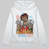 Black/White 'All Hustle No Luck' DopeSkill Graphic Hoodie