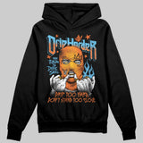 Orange Black White DopeSkill Hoodie Sweatshirt Drip Harder Graphic